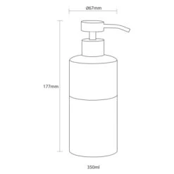 Sealskin Zeepdispenser Doppio Grijs -Badkamer Winkel 123 2591