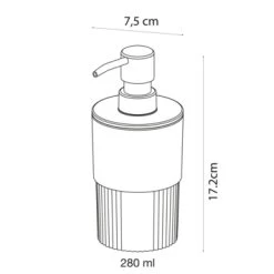 Sealskin Zeepdispenser Brave Staand Donkerroze 21 Sealskin Zeepdispenser Brave Staand Donkerroze -Badkamer Winkel 123 2605