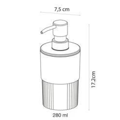 Sealskin Zeepdispenser Brave Staand Donkerroze 24 Sealskin Zeepdispenser Brave Staand Donkerroze -Badkamer Winkel 123 2608
