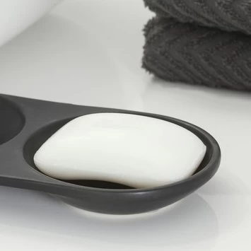 Sealskin Zeepbakje Conical Porselein Zwart 3 Sealskin Zeepbakje Conical Porselein Zwart - Afbeelding 3