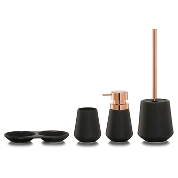 Sealskin Zeepbakje Conical Porselein Zwart 4 Sealskin Zeepbakje Conical Porselein Zwart - Afbeelding 4