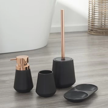 Sealskin Zeepbakje Conical Porselein Zwart 5 Sealskin Zeepbakje Conical Porselein Zwart - Afbeelding 5