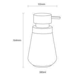 Sealskin Zeepdispenser Conical Porcelein Wit -Badkamer Winkel 123 2700