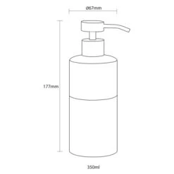 Sealskin Zeepdispenser Doppio Bruin -Badkamer Winkel 123 2732