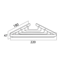 Tiger Zeepbakje Exquisit Voor Hoek Hangend RVS -Badkamer Winkel 123 2740