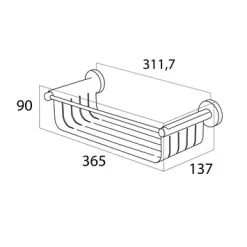Tiger Wandkorf Boston RVS -Badkamer Winkel 123 2754