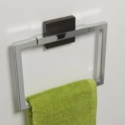 Tiger Zenna Handdoekring Chroom/wenge -Badkamer Winkel 123 2796