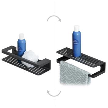 Tiger Douchemand Met Handdoekhouder Caddy Zw 1 Tiger Douchemand Met Handdoekhouder Caddy Zw