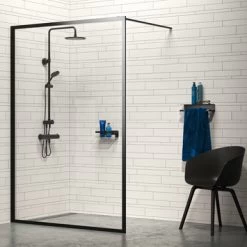 Tiger Douchemand Met Handdoekhouder Caddy Zw 18 Tiger Douchemand Met Handdoekhouder Caddy Zw -Badkamer Winkel 123 2820