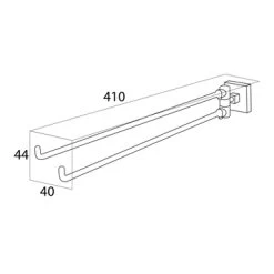 Tiger Handdoekrek Melbourne Met Draaibare Armen Chroom -Badkamer Winkel 123 2855