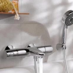 Grohe Thermostatische Badkraan Precision Trend Chroom 15 Cm -Badkamer Winkel 123 286