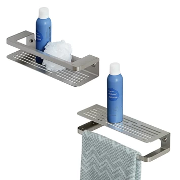 Tiger Douchemand Met Handdoekhouder Caddy Rvs 2 Tiger Douchemand Met Handdoekhouder Caddy Rvs - Afbeelding 2