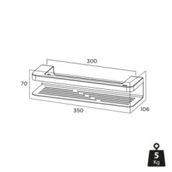 Tiger Douchemand Met Handdoekhouder Caddy Rvs 23 Tiger Douchemand Met Handdoekhouder Caddy Rvs -Badkamer Winkel 123 2870
