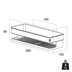 Tiger Douchemand Carv 28 Cm Zwart 15 Tiger Douchemand Carv 28 Cm Zwart -Badkamer Winkel 123 2878