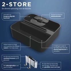 Tiger Douchemand Voor Douchewand 2-store Zwart 17 Tiger Douchemand Voor Douchewand 2-store Zwart -Badkamer Winkel 123 2890