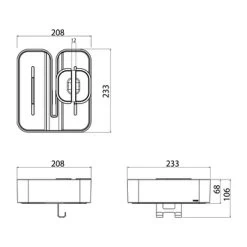Tiger Douchemand Voor Douchewand 2-store Zwart 18 Tiger Douchemand Voor Douchewand 2-store Zwart -Badkamer Winkel 123 2891