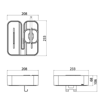 Tiger Douchemand Voor Douchewand 2-store Zwart 9 Tiger Douchemand Voor Douchewand 2-store Zwart - Afbeelding 9