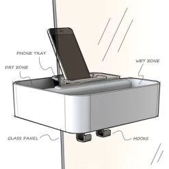 Tiger Douchemand Voor Douchewand 2-store Wit 13 Tiger Douchemand Voor Douchewand 2-store Wit -Badkamer Winkel 123 2896