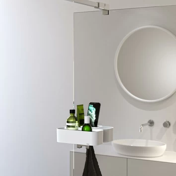 Tiger Douchemand Voor Douchewand 2-store Wit 6 Tiger Douchemand Voor Douchewand 2-store Wit - Afbeelding 6