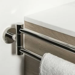 Tiger Dubbel Handdoekrek Boston Met Draaibare Armen Chroom -Badkamer Winkel 123 2928