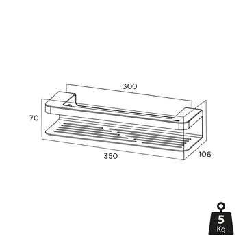 Tiger Caddy Douchemand / Handdoekrek 35 Cm 3 Tiger Caddy Douchemand / Handdoekrek 35 Cm - Afbeelding 3