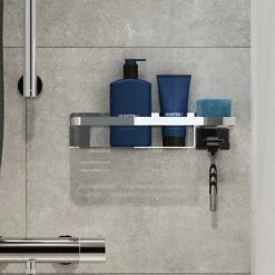 Tiger Douchemand Met Haak Caddy Chroom 14 Tiger Douchemand Met Haak Caddy Chroom -Badkamer Winkel 123 2954