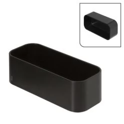 Tiger Wandrek/douchemand 2-store 25cm Zwart -Badkamer Winkel 123 2976