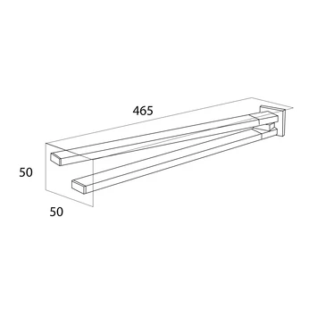 Tiger Handdoekrek Items Met Draaibare Armen Chroom 4 Tiger Handdoekrek Items Met Draaibare Armen Chroom - Afbeelding 4