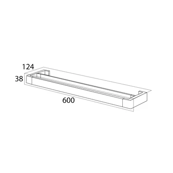 Tiger Dubbel Handdoekrek Ontario Chroom 2 Tiger Dubbel Handdoekrek Ontario Chroom - Afbeelding 2