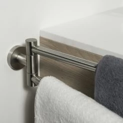 Tiger Dubbel Handdoekrek Boston Met Draaibare Armen RVS -Badkamer Winkel 123 3005