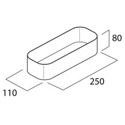 Tiger Wandrek/douchemand 2-store 25cm Wit -Badkamer Winkel 123 3021