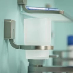 Tiger Bekerhouder Impuls Hangend Met Beker RVS -Badkamer Winkel 123 3036