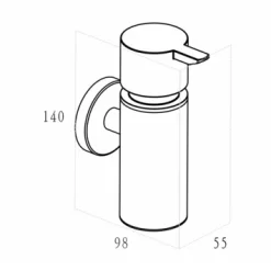 Marho Zeepdispenser Luxor Chroom -Badkamer Winkel 123 3143