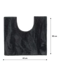 Sealskin Toiletmat Doux 45x50cm Donkergrijs -Badkamer Winkel 123 3186