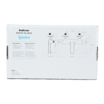 Atlantic Thermostatische Badkraan Landon Chroom 7 Atlantic Thermostatische Badkraan Landon Chroom - Afbeelding 7