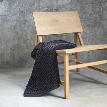 Sealskin Badmat Delhi 60x90cm Donkergrijs 4 Sealskin Badmat Delhi 60x90cm Donkergrijs - Afbeelding 4