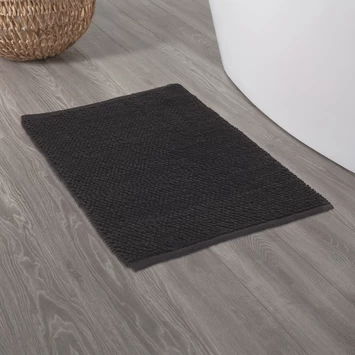 Sealskin Badmat Delhi 60x90cm Donkergrijs 5 Sealskin Badmat Delhi 60x90cm Donkergrijs - Afbeelding 5