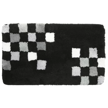 GAMMA Badmat Mitch Zwart 60x90 Cm 1 GAMMA Badmat Mitch Zwart 60x90 Cm
