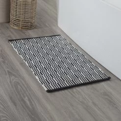 SEALSKIN Badmat Bandra Zwart 60x90cm -Badkamer Winkel 123 3219