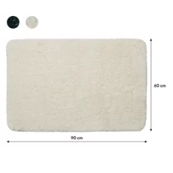 Sealskin Badmat Angora 60x90cm Off-white -Badkamer Winkel 123 3240