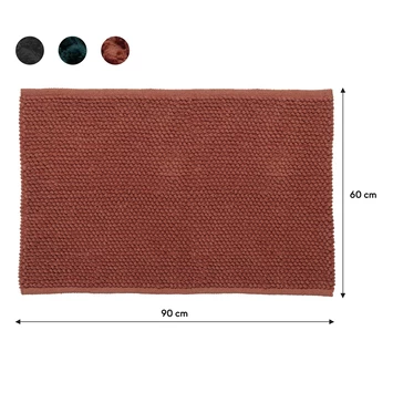 Sealskin Badmat Delhi 60x90cm Donkerroze 5 Sealskin Badmat Delhi 60x90cm Donkerroze - Afbeelding 5
