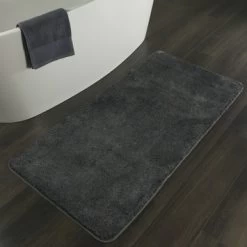 Sealskin Badmat Angora Grijs 140x70 Cm -Badkamer Winkel 123 3315