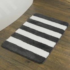 Sealskin Badmat Linje Grijs Met Wit 90x60 Cm -Badkamer Winkel 123 3346