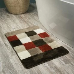 Sealskin Badmat Rosalyn Brique 90x60 Cm -Badkamer Winkel 123 3421