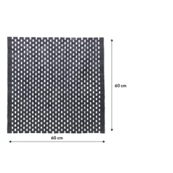 Sealskin Badmat Woodblock 60x60cm Zwart -Badkamer Winkel 123 3439