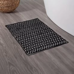 Sealskin Badmat Boho 60x90cm Zwart 17 Sealskin Badmat Boho 60x90cm Zwart -Badkamer Winkel 123 3617