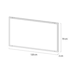 Tiger S-Line Frame Spiegel 120x70 Cm Mat Wit -Badkamer Winkel 123 3752