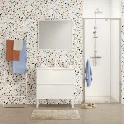 Tiger S-line Frame Spiegel 60x70 Cm Mat Wit -Badkamer Winkel 123 3784