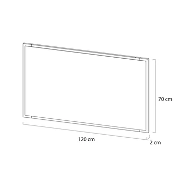 Tiger S-line Frame Spiegel 120x70 Cm Mat Zwart 3 Tiger S-line Frame Spiegel 120x70 Cm Mat Zwart - Afbeelding 3