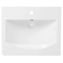 Differnz Wastafel Stripe Wit 59.5x48x16 Cm